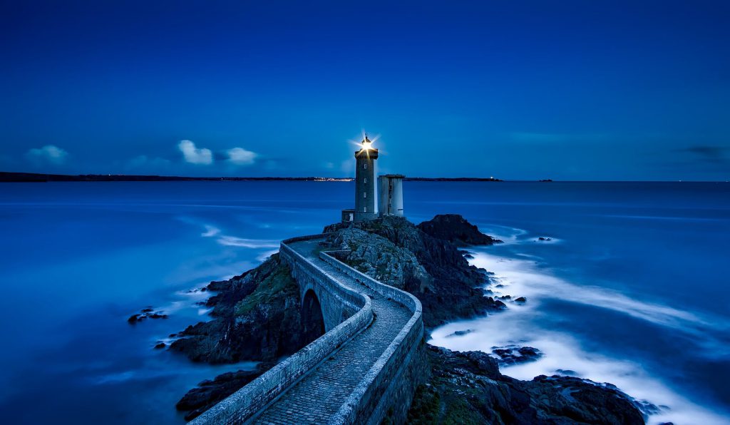 Phare de Plouzané de nuit